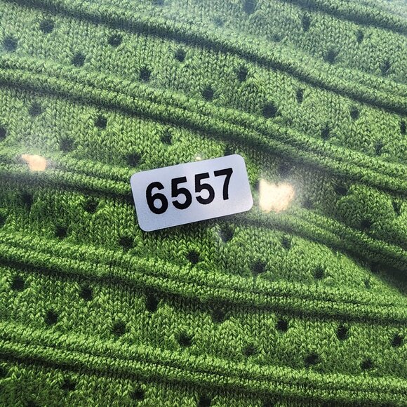 Womens Green Chicos Cardigan Sweater Short Sleeve Round Neck Size 2 (L) - Picture 11 of 11